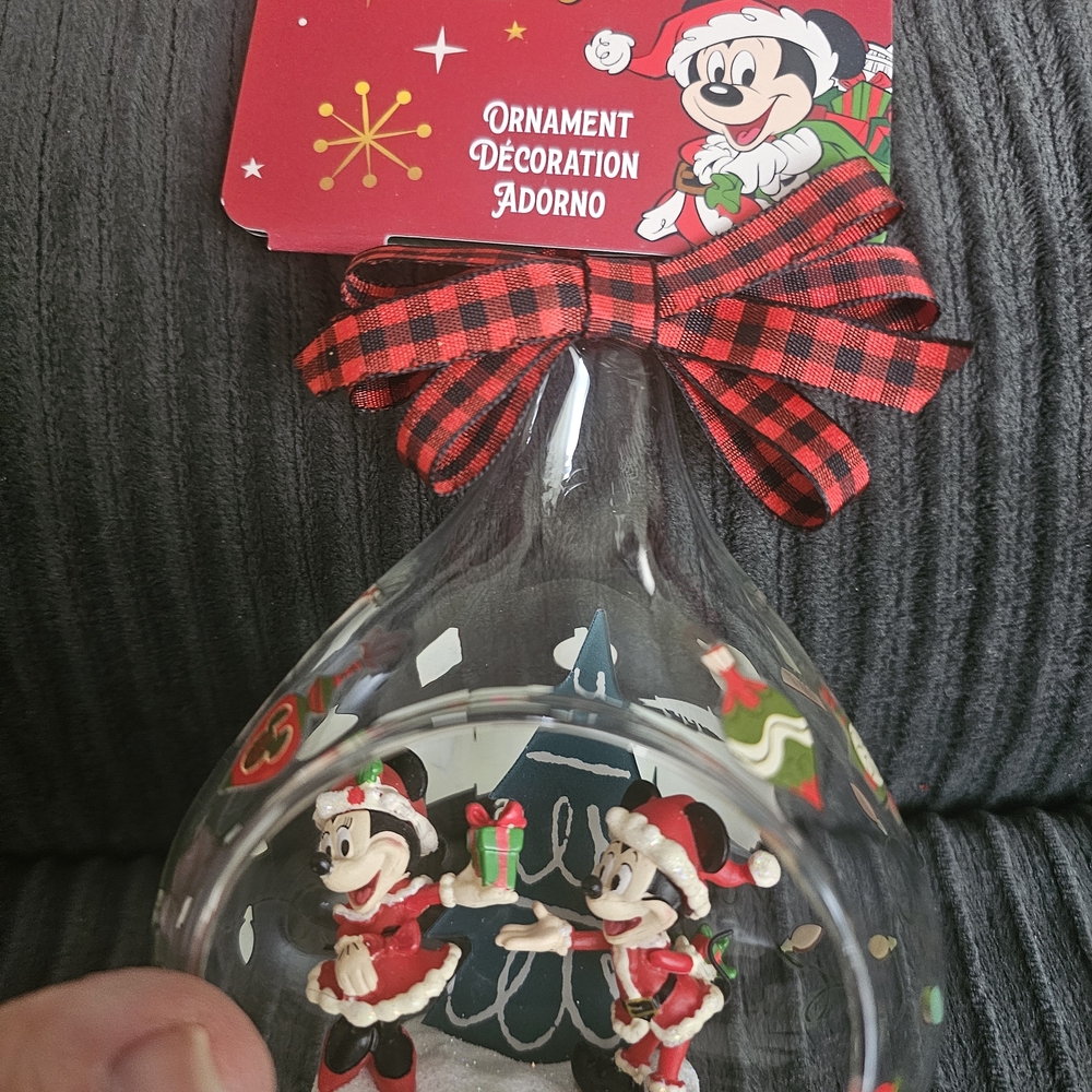 Disney Holiday Ornament with Mickey and Minnie